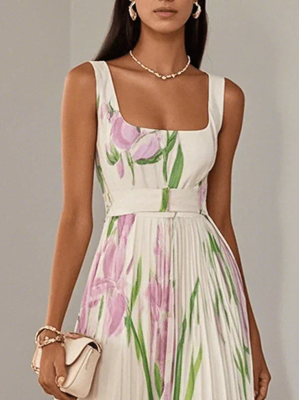 Roselitha™ - Robe Maxi Florale Élégante