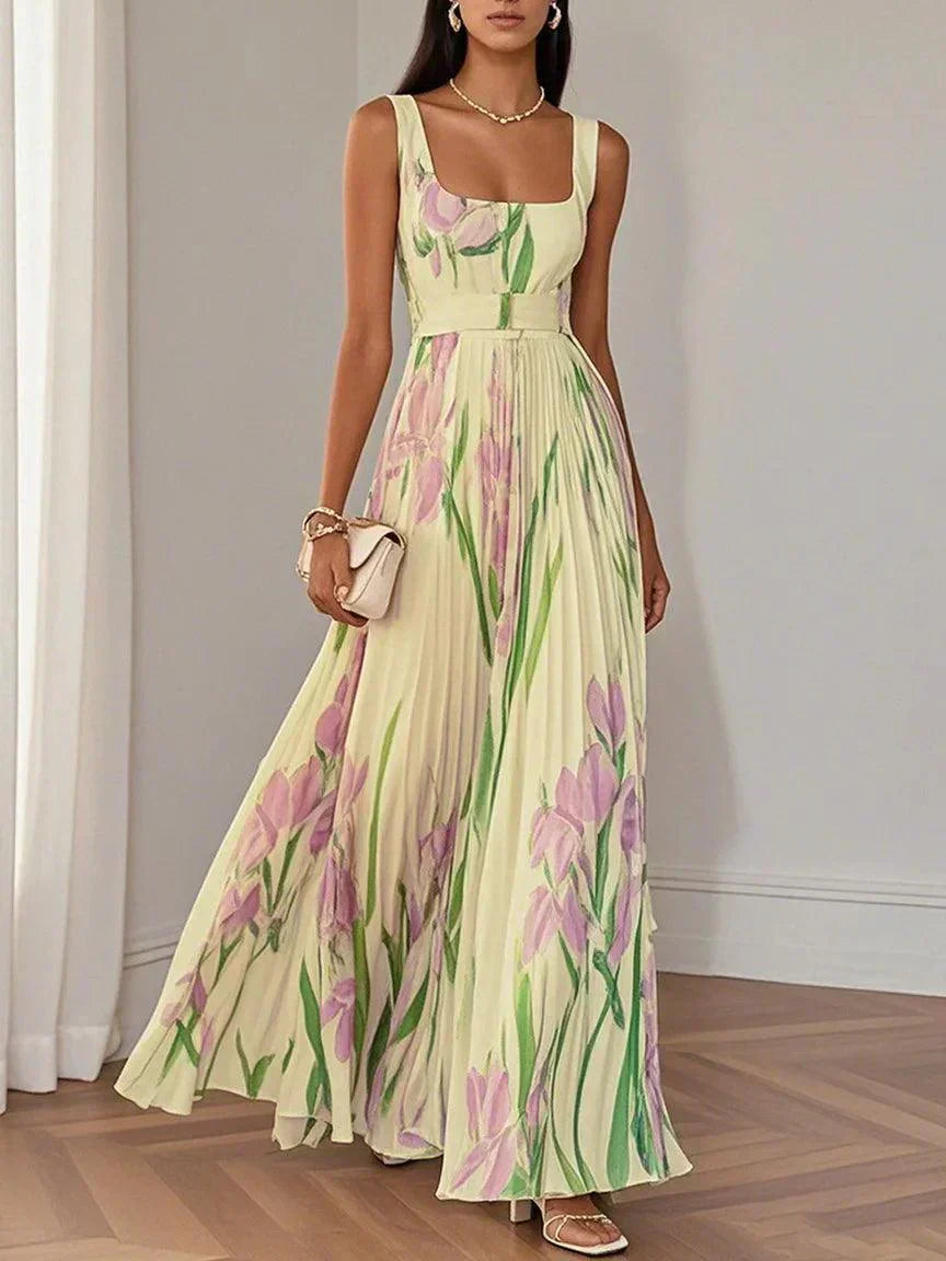 Roselitha™ - Robe Maxi Florale Élégante