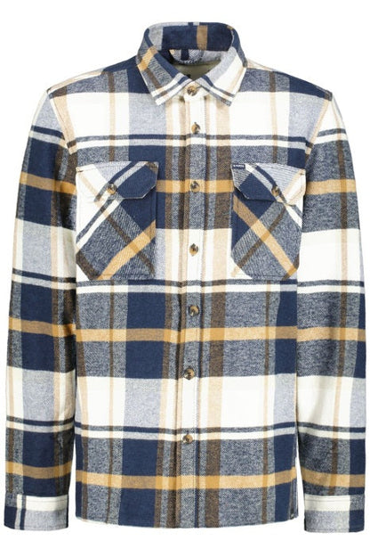 Chemise Ethan Bleu Marine/Camel
