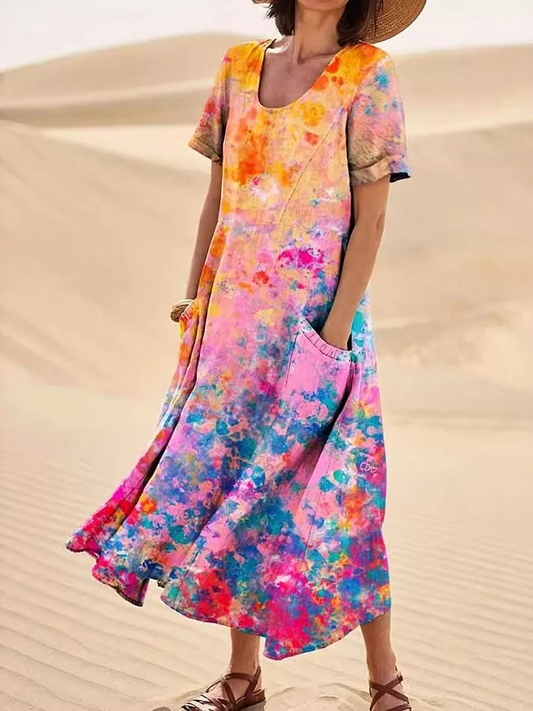 Robe Vintage à imprimé floral pour femmes