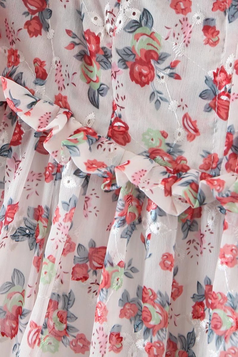 Pauline Laurent® | Robe maxi imprimée sans épaules