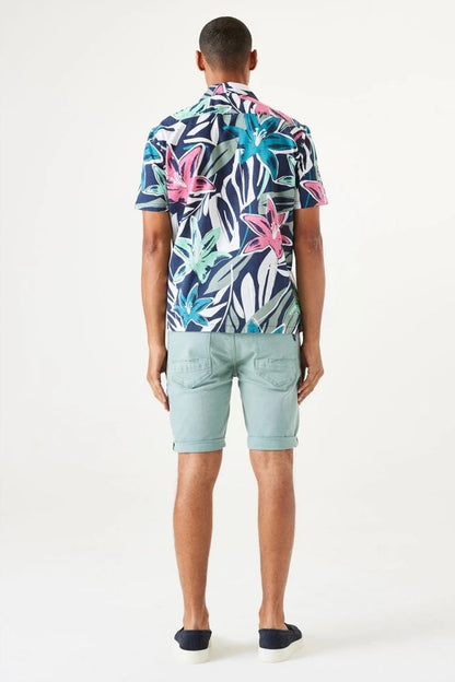 Chemise Paddington Bleu Marine Manches Courtes