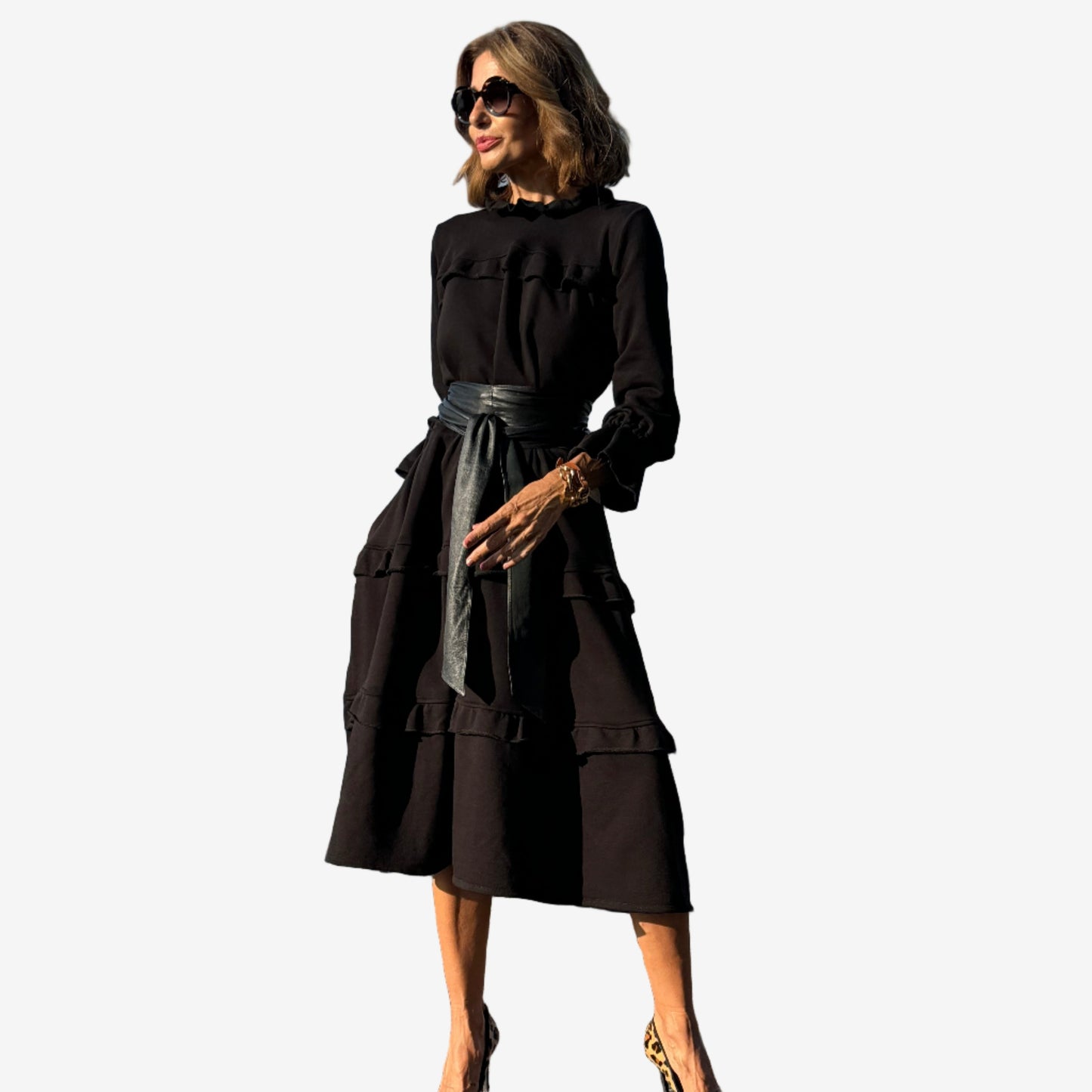 Lauren™ Robe Midi à Volants