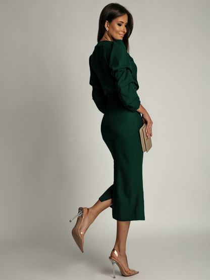 Emeraude™ | Robe Sophistiquée Midi
