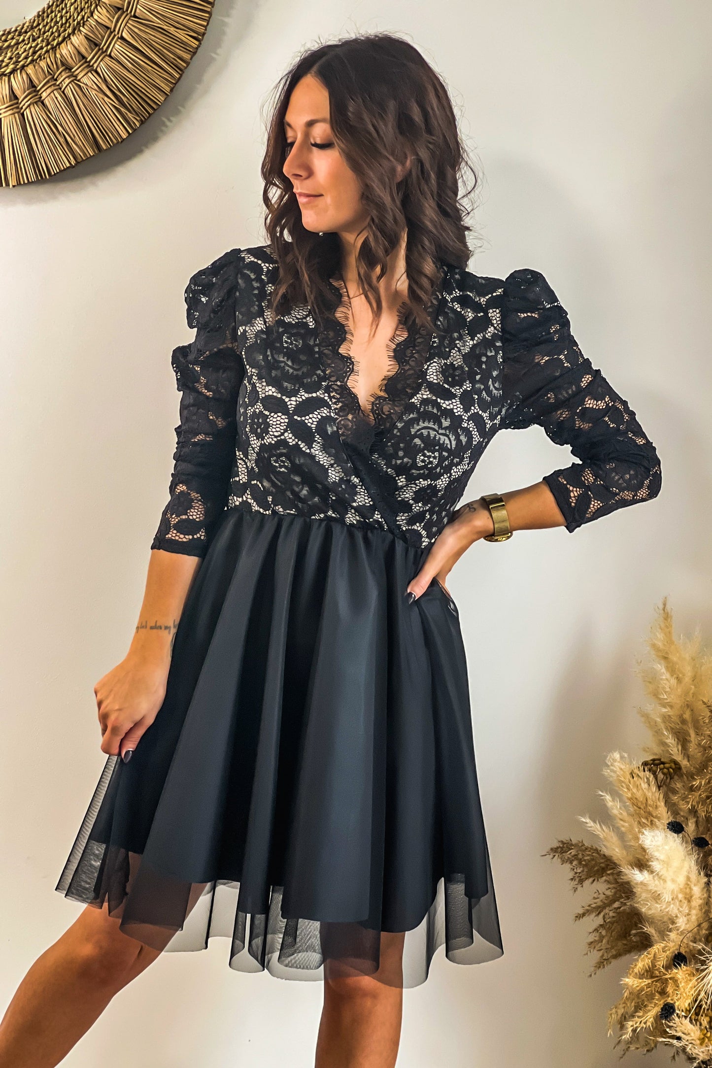 Robe Diva Noir/Beige