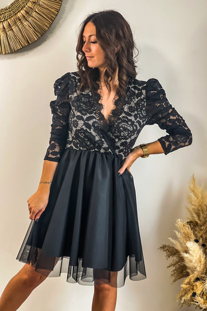 Robe Diva Noir/Beige