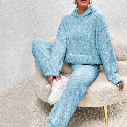 Ensemble de jogging à capuche Cozy Teddy femmes