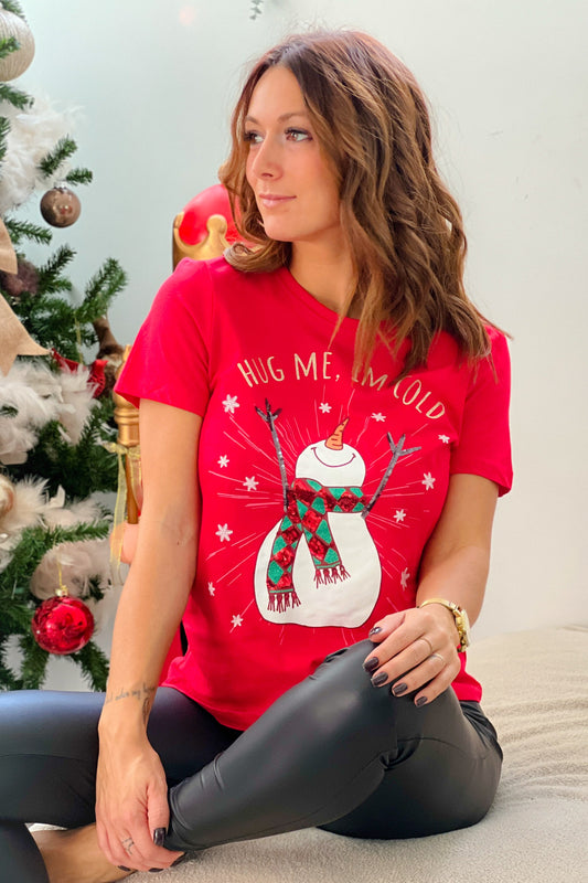 T-shirt Xmas Rouge