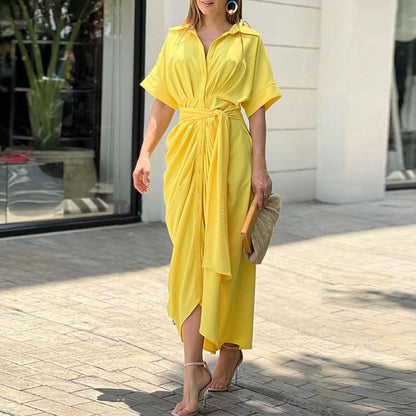 Amalia | Robe Maxi Enveloppe Luxe (Stock Limité)