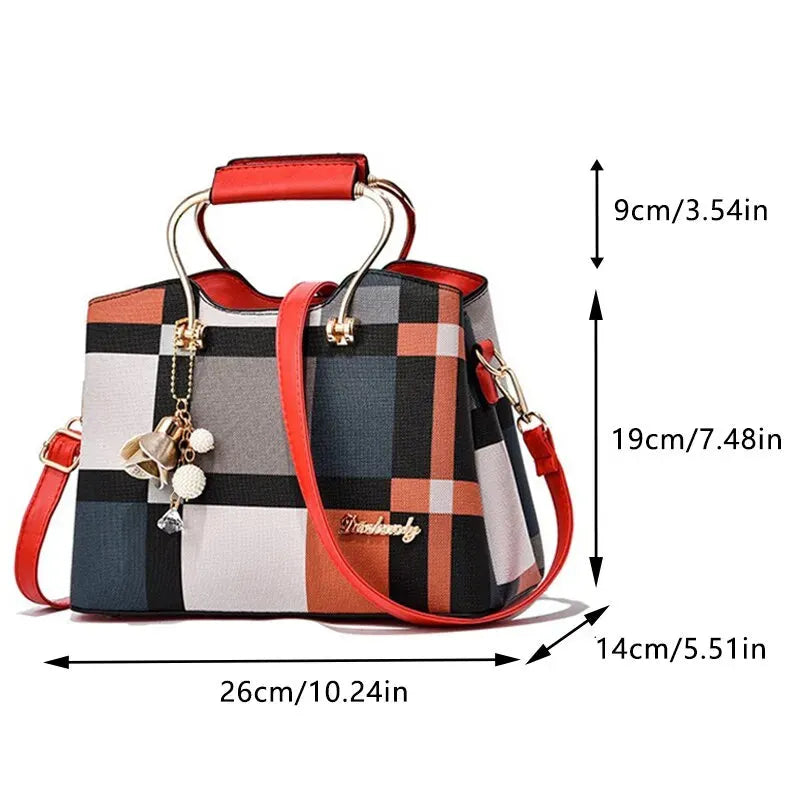 Sac à main femme élégant en similicuir, style SQUARE, polyvalent et chic