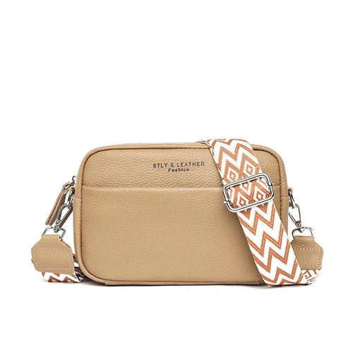 Fleur Rousse® ISac à bandoulière en cuir véritable
