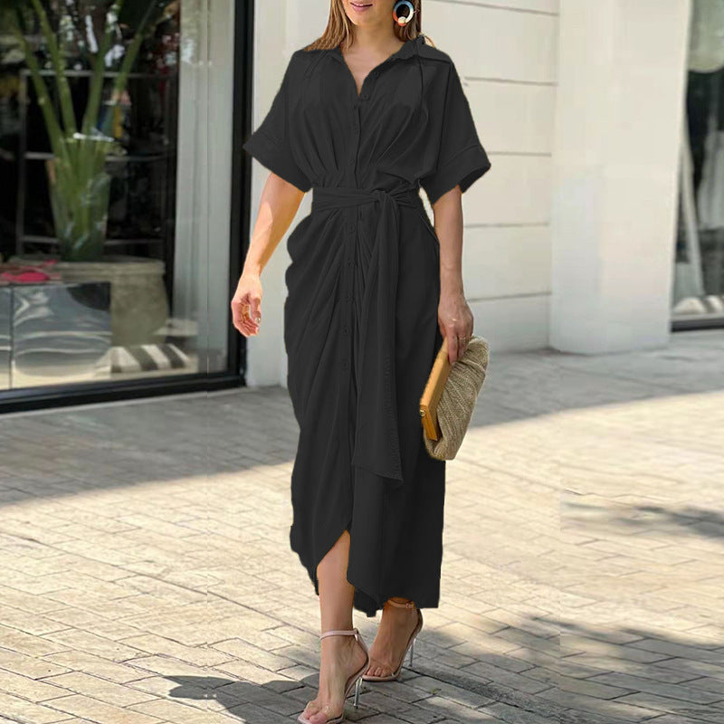 Amalia | Robe Maxi Enveloppe Luxe (Stock Limité)
