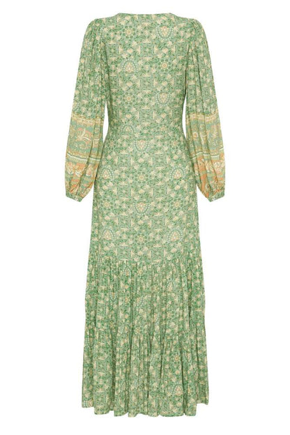 Pauline Laurent® | robe maxi imprimée avec boutons
