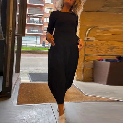 Claire™ | Robe Midi Élégante en Coton