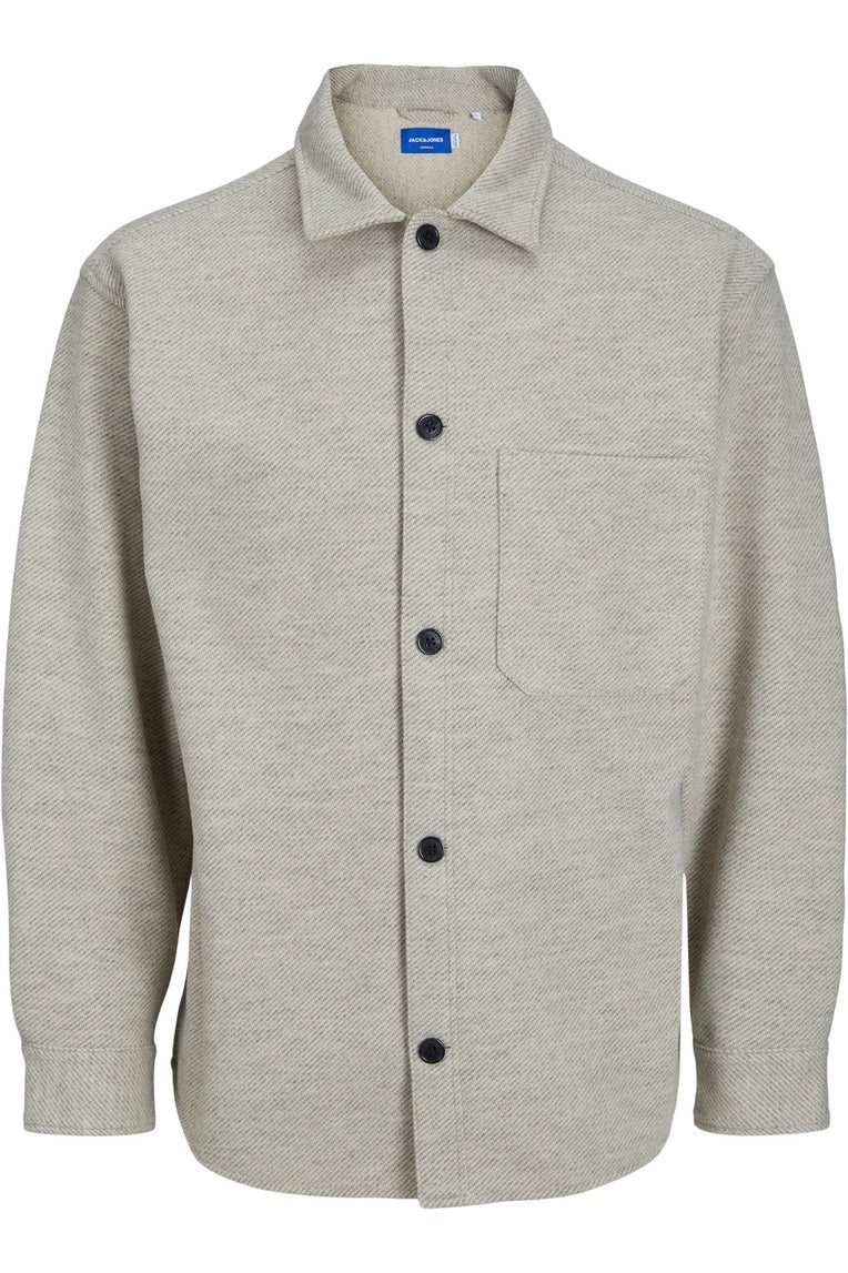 Chemise JORZAC MELANGE OVERSHIRT LS Beige