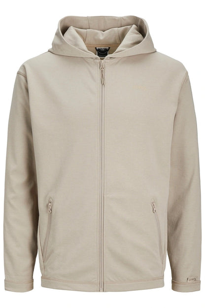 Gilet à Capuche JCOCLOUD SWEAT ZIP Beige