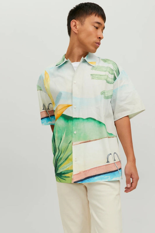 Chemise JORLANDSCAPE SHIRT Bleu