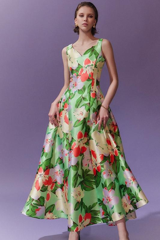 Pauline Laurent® | Robe sweetheart imprimée en ligne A