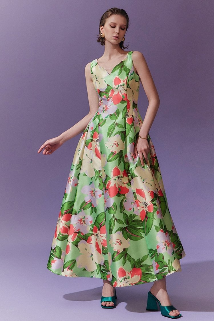 Pauline Laurent® | Robe sweetheart imprimée en ligne A