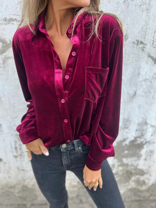Juliette™ | Chemise Élégante en Velours