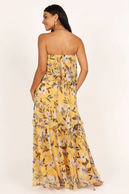 Pauline Laurent® | Robe maxi bustier multicouche