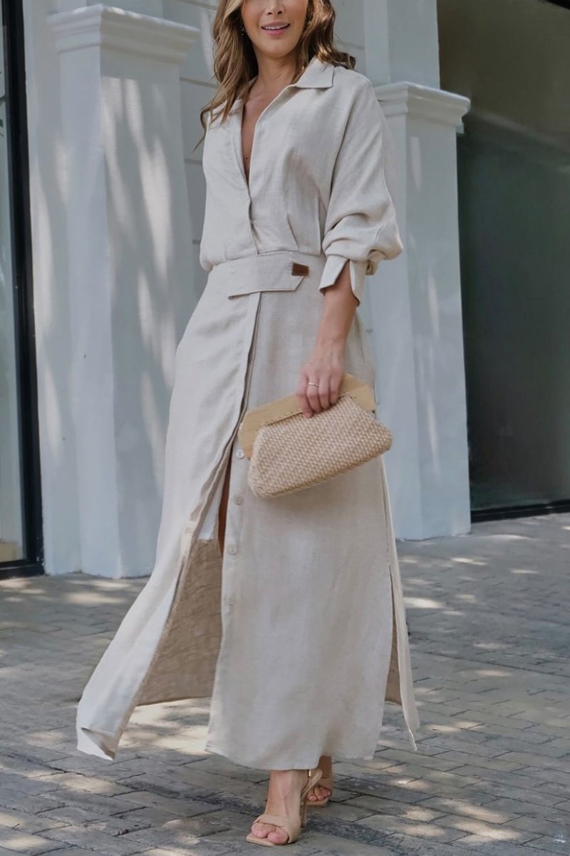 Arwen™ - Robe maxi avec décolleté en