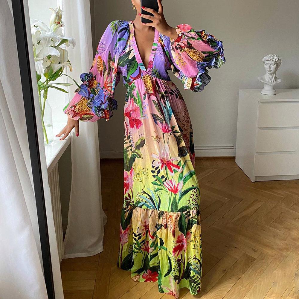 Pauline Laurent® | Robe fleurie en ligne A