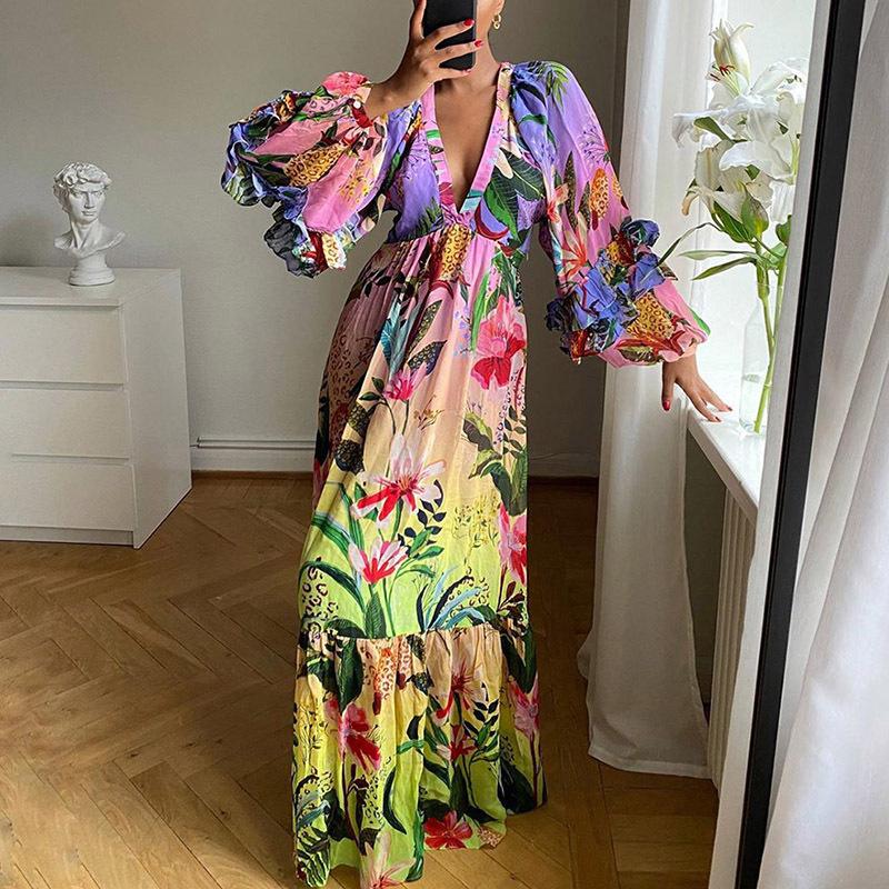 Pauline Laurent® | Robe fleurie en ligne A