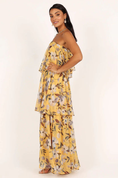 Pauline Laurent® | Robe maxi bustier multicouche