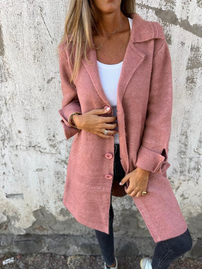 ESTELLE™ | Manteau en laine avec boutons