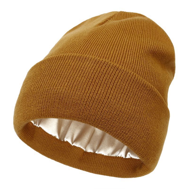 Bonnet Doublé En Satin Ultra Chaud