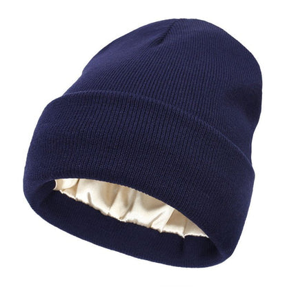 Bonnet Doublé En Satin Ultra Chaud