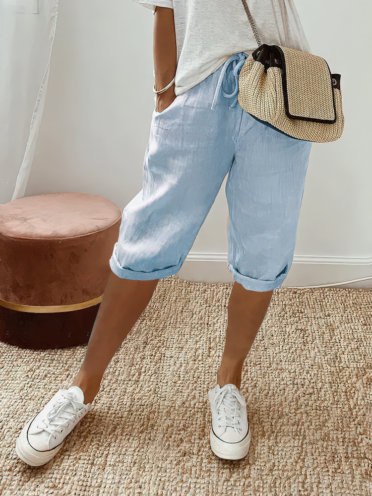 Martine™ | Short confortable avec ourlet retroussé