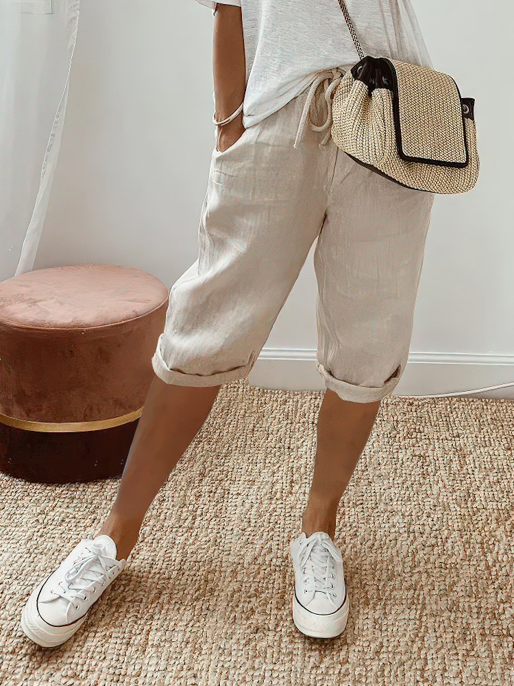 Marthe™ | Short confortable avec ourlet retroussé