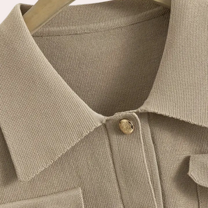 Ensemble à Deux Pièces Boutonné pour Femme