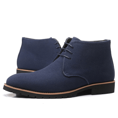 Bottes Antidérapantes En Daim Lacées Élégantes Pour Hommes