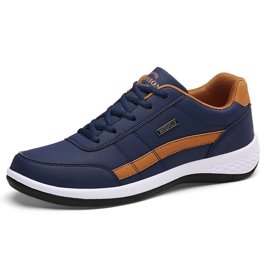 Sneakers en Cuir Lacés Classiques Premium pour Hommes
