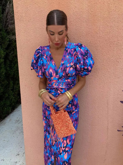 Élodie | Robe Maxi Colorée