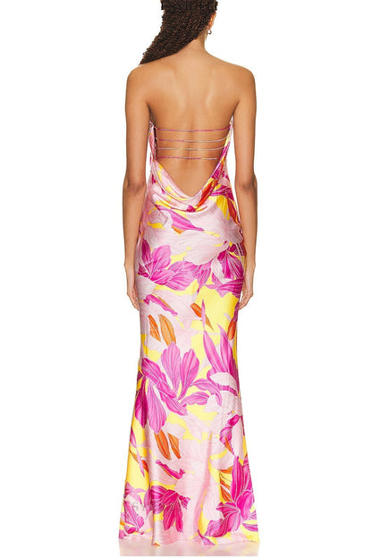 Pauline Laurent® | Maxi robe tubulaire sans bretelles