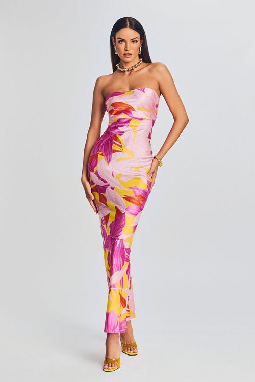 Pauline Laurent® | Maxi robe tubulaire sans bretelles
