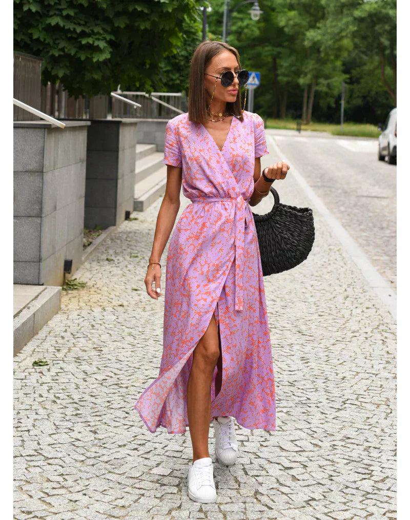 Suzanne - Élégante Robe à Col en V