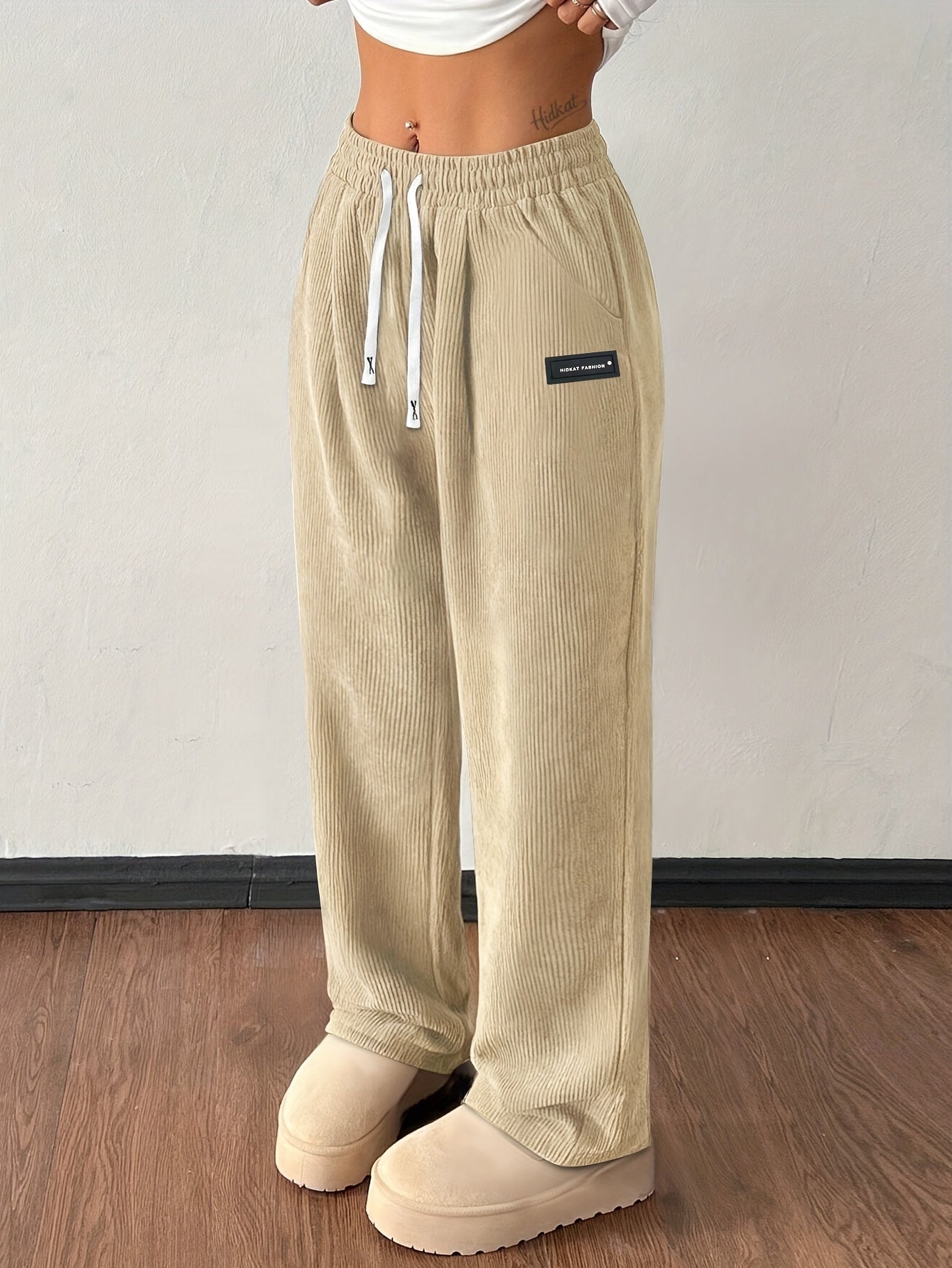 Pantalon Shaina En Velours Côtelé
