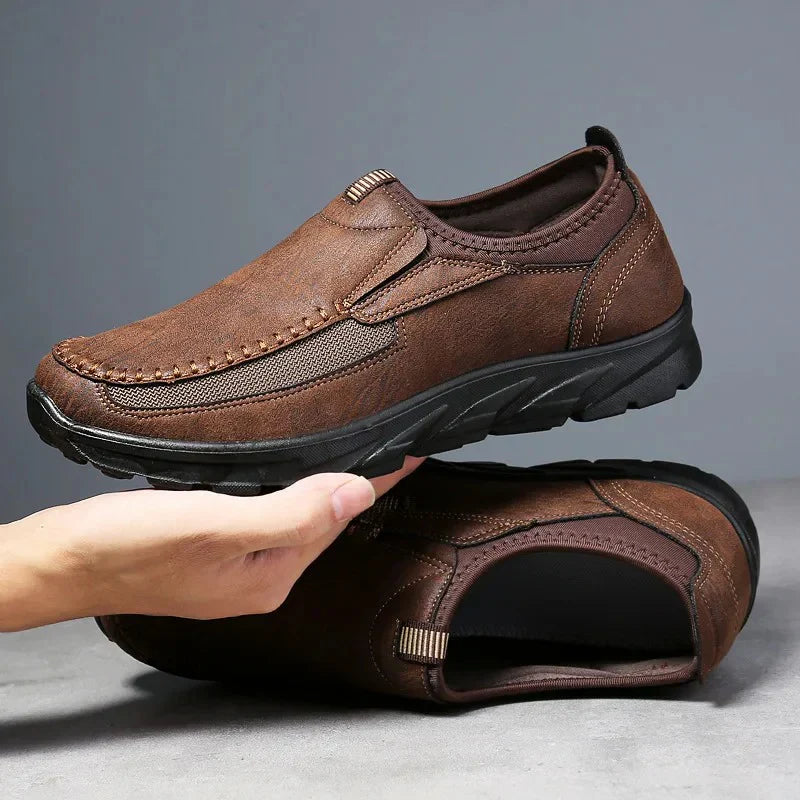 Mocassins en cuir antidérapants stylés pour hommes