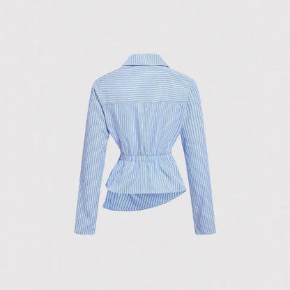 Chemise à manches longues rayée