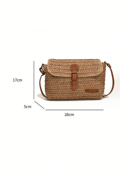 Evelien™ - Sac Bandoulière en Paille Naturelle – L’Accessoire Estival Incontournable