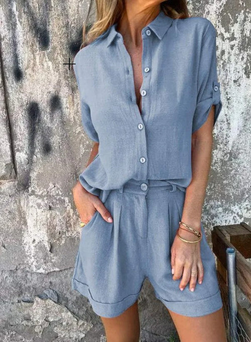 Ensemble Élégant En Lin