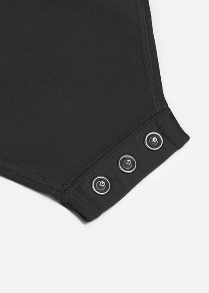 Marcella -  Naadloze Lange Mouw Body met String, Borstondersteuning & Buikcontrole