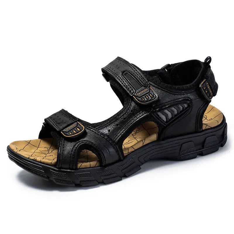 Sandales Plates à Brides Réglables Confortables pour Homme