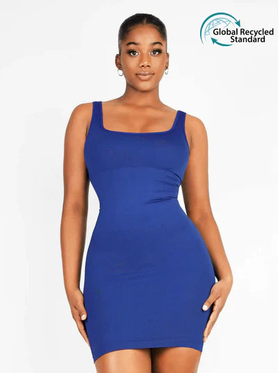 Rovena® – Robe Gainante Col Carré Sans Couture