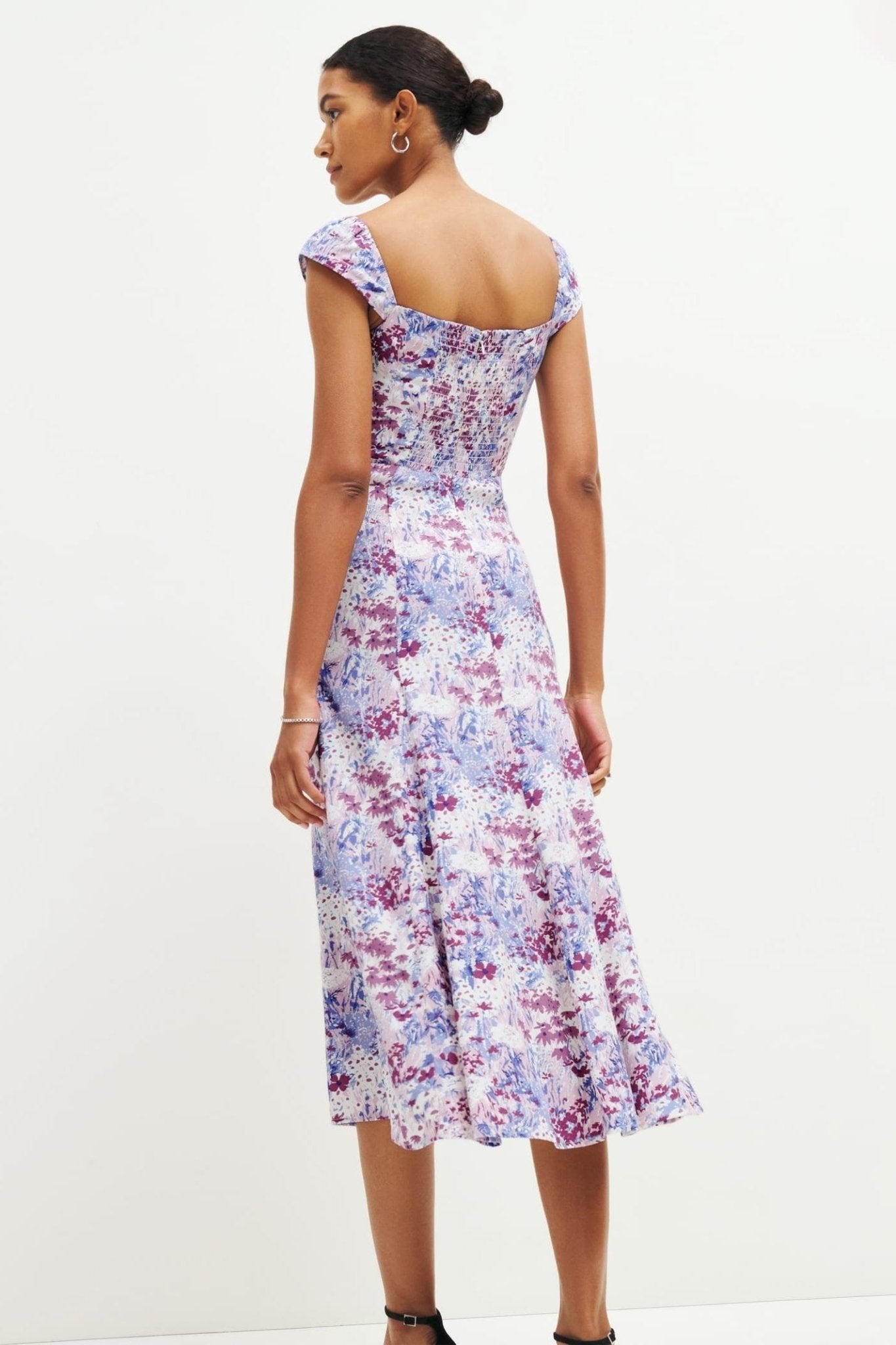 Pauline Laurent® | Robe midi évasée imprimée